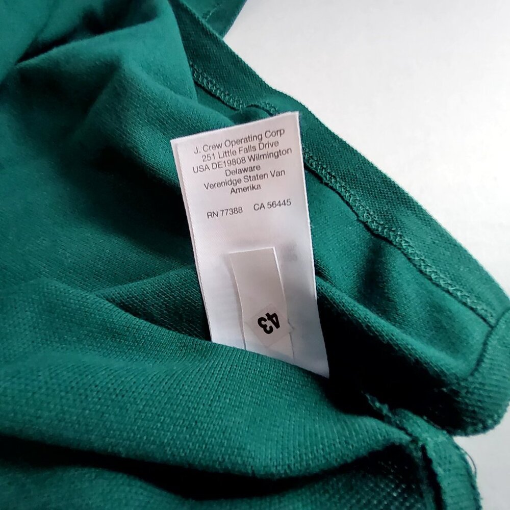 Crewcuts Kids Polo Shirt Green Size 12 Short Sleeve Button Collar Made In India - Picture 7 of 10